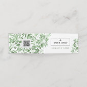 Carte De Fidélité Logo de massage Spa de verdure douce Code QR 10 vi (Extérieur déplié)