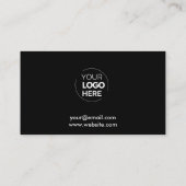 Carte De Fidélité Logo d'entreprise Black Star Professional Company (Dos)