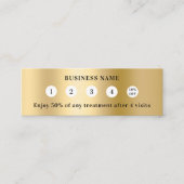 Carte De Fidélité Logo d'entreprise de code or qr (Devant)