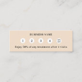 Carte De Fidélité Logo d'entreprise de code Qr beige (Devant)