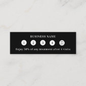 Carte De Fidélité Logo d'entreprise de code qr noir blanc (Devant)