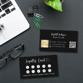 Carte De Fidélité Logo d'entreprise de code qr noir blanc