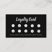 Carte De Fidélité Logo d'entreprise en code qr noir blanc (Devant)