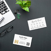 Carte De Fidélité Logo d'entreprise en code qr noir blanc