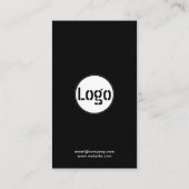 Carte De Fidélité Logo d'entreprise | Entreprise professionnelle Pun (Dos)