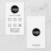 Carte De Fidélité Logo d'entreprise | Punch professionnel (Devant / Derrière)