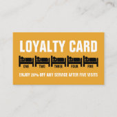 Carte De Fidélité Logo, Hostel Hébergement Business (Devant)