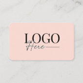 Carte De Fidélité Logo moderne Client Loyalty Punch Card Salon rose (Dos)