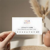 Carte De Fidélité Logo Moderne Professionnel