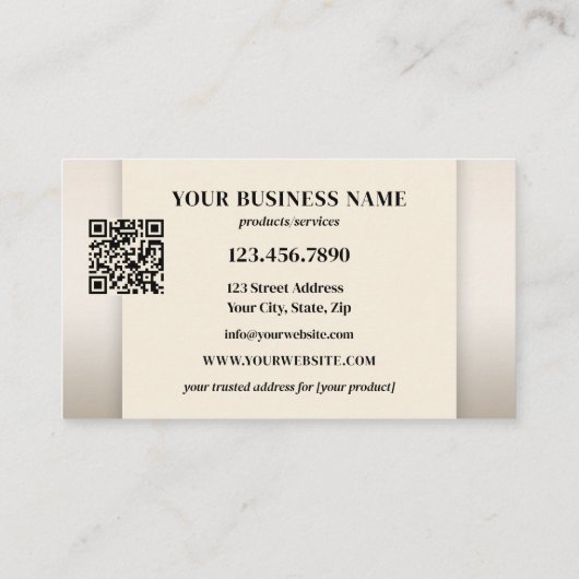 Carte De Fidélité Logo moderne QR Code Photos (Dos)