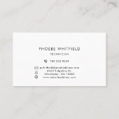 Carte De Fidélité Logo moderne Simple Business (Dos)