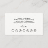 Carte De Fidélité Logo pour cheveux | Artistic Brush Strokes (Dos)