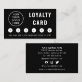 Carte De Fidélité Logo professionnel des médias sociaux modernes (Devant / Derrière)