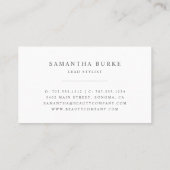 Carte De Fidélité Logo rose Gold Floral Ciseaux | Salon (Dos)