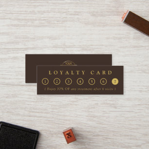 Carte De Fidélité Logo simple et minimaliste de salon de beauté marr
