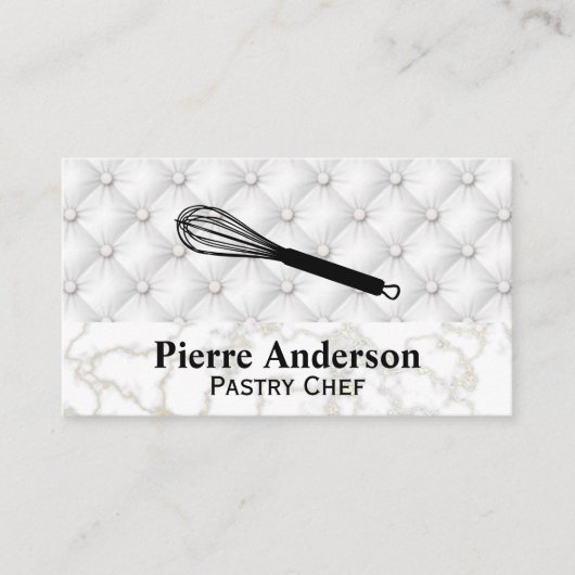 Carte De Fidélité Logo Whisk | Baker | Chef pâtissier (Devant)