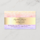 Carte de fidélité Lotus en marbre cool (Dos)