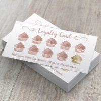 Loyalty Card | Rose Gold Cupcakes Pastry Bakery