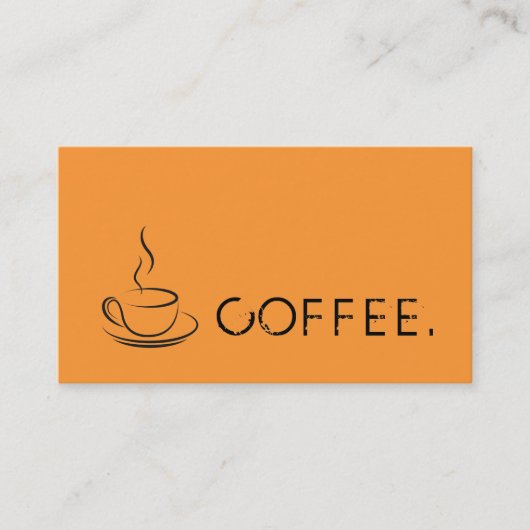 Carte De Fidélité Loyalty Coffee Punch Deep Saffron Arrière - plan (Devant)