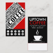 Carte De Fidélité loyauté au café (motWEBs) (Devant / Derrière)