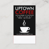 Carte De Fidélité loyauté au café (motWEBs) (Dos)