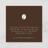 Carte De Fidélité loyauté aux grains de café (Dos)