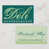Carte De Fidélité loyauté client DELI script (Devant / Derrière)