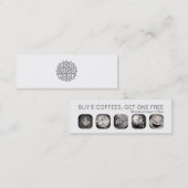 Carte De Fidélité loyauté des cafés (Devant / Derrière)