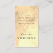 Carte De Fidélité Loyauté dorée contemporaine (Dos)