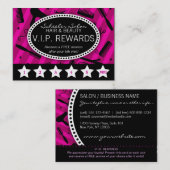 Carte De Fidélité Loyauté du salon violet et noir (Devant / Derrière)