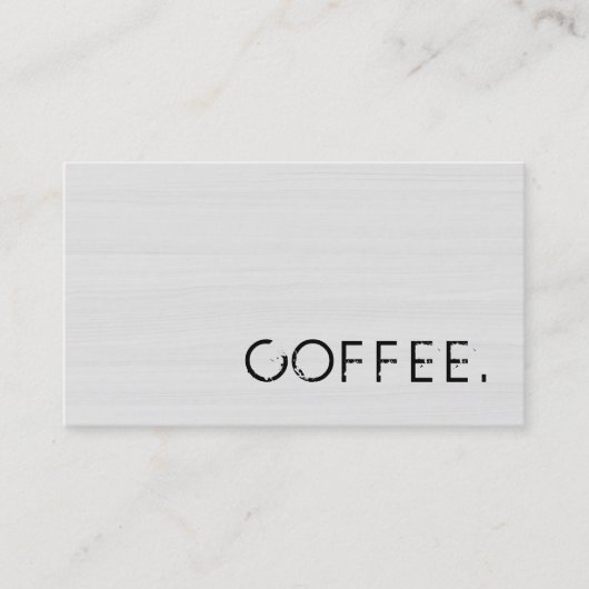 Carte De Fidélité Loyauté Punch café bois look #10 (Devant)