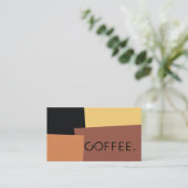 Carte De Fidélité Loyauté Punch café moderne Retro couleur #6 (Debout devant)