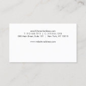 Carte de fidélité Luxe Faux Gold Confetti Rain Mot (Dos)