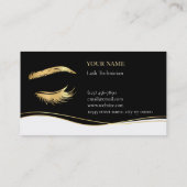 Carte De Fidélité Luxury Lash Technician Loyalty Card (Dos)