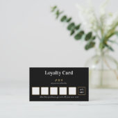 Carte De Fidélité Luxury Lash Technician Loyalty Card (Debout devant)