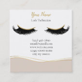 Carte De Fidélité Luxury Lash Technician Thank you Card (Devant)