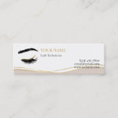 Carte De Fidélité Luxury Lash Technician Thank you Card (Devant)