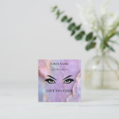 Carte De Fidélité Luxury Pastel Marble Lash Ar Gift Certificate Card (Debout devant)
