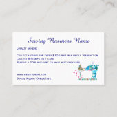 Carte De Fidélité Machine à coudre à courtepointe Patchwork (Dos)