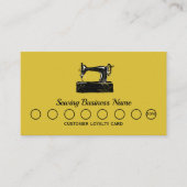 Carte De Fidélité Machine à coudre élégante (Devant)