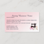 Carte De Fidélité Machine à coudre Quilting Pink Business (Dos)