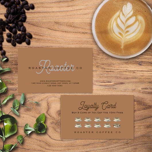 Carte De Fidélité Magasin de café