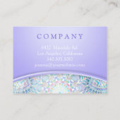 Carte De Fidélité Mandala de flocon de neige (Dos)