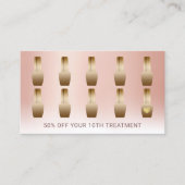 Carte De Fidélité Manicuriste Rose Gold (Devant)