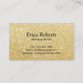 Carte De Fidélité Maquillage Artiste Gold Parties scintillant Lips S (Dos)