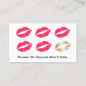 Carte de fidélité | Maquillage Artiste Lèvres roug (Devant)