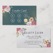 Carte de fidélité Maquillage Beauté Parties scinti (Devant / Derrière)