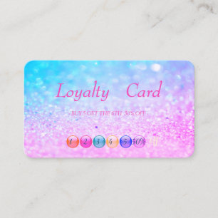 Carte de fidélité Maquillage Bokeh Chic Moderne