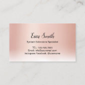 Carte de fidélité | Maquillage de cils Artiste Ros (Dos)