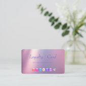 Carte de fidélité maquillage moderne (Debout devant)